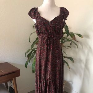 Flower ruffled dress